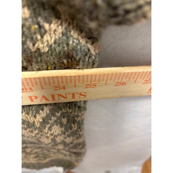 Claiborne Vintage Wool Blend Sweater L Geometric Pattern USA Made - Picture 4 of 9